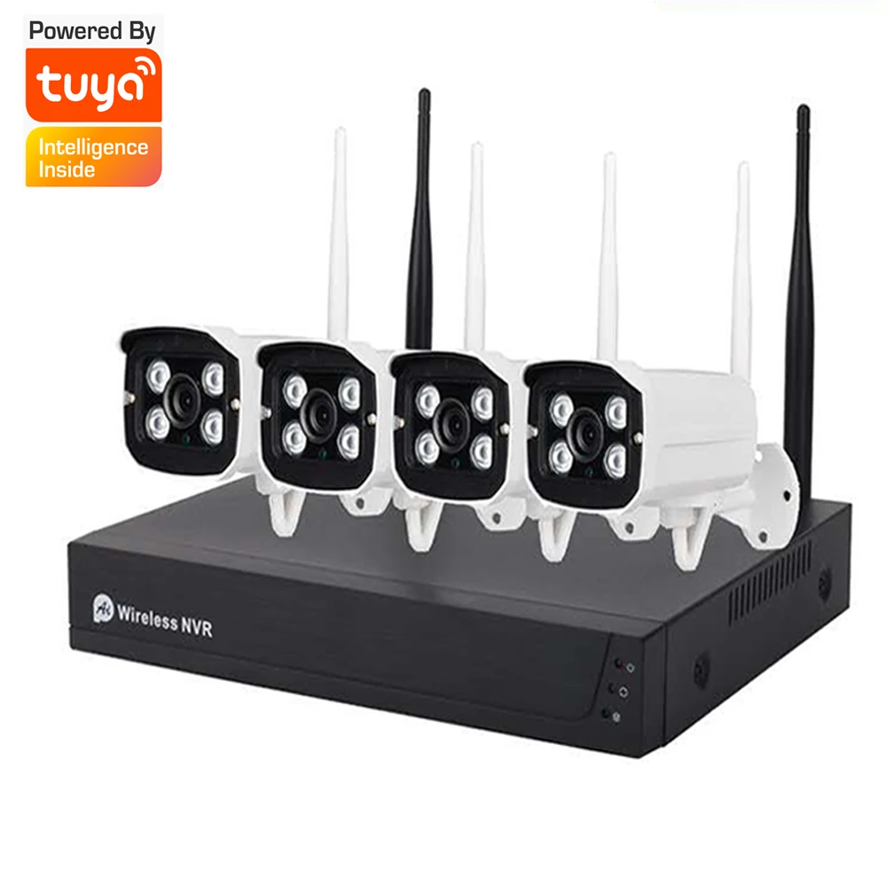 

Camnsmart Tuya IP Camera Security Outdoor Wifi NVR Kit P2P Video Surveillance CCTV System Easy Installat for Family Protection