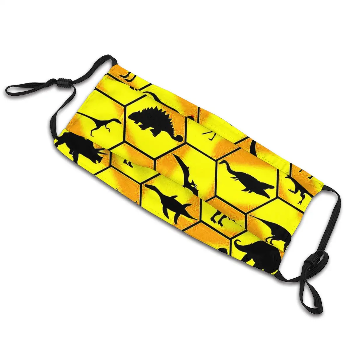 Маска для рта с динозаврами стирающаяся маска янтарного цвета потайным