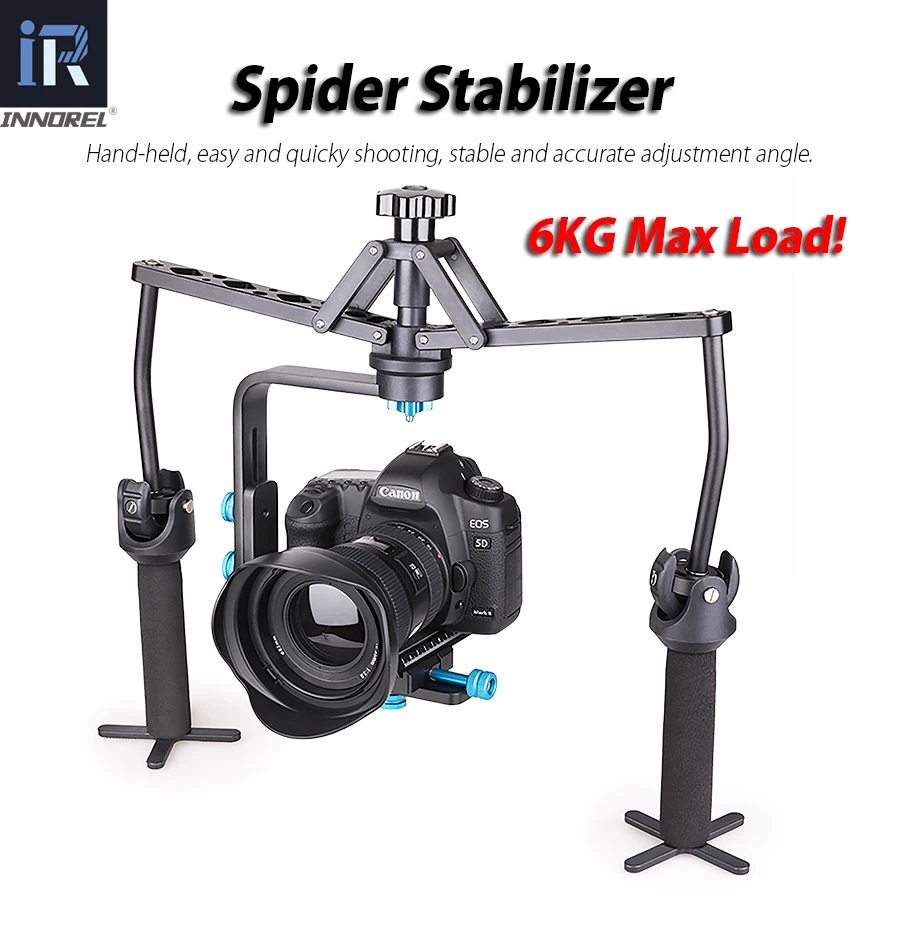 INNOREL ручной паук стабилизатор видео steadicam Rig для DSLR камеры Canon 5D2 5D Mark III 70D видеокамера Механическая Steadycam
