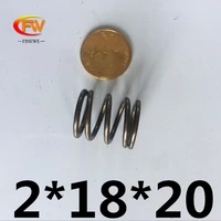finewe 10pcslot 2mm wire x 18mm out diameter x1020304050607080100mm height spring steel heavy duty compression spring