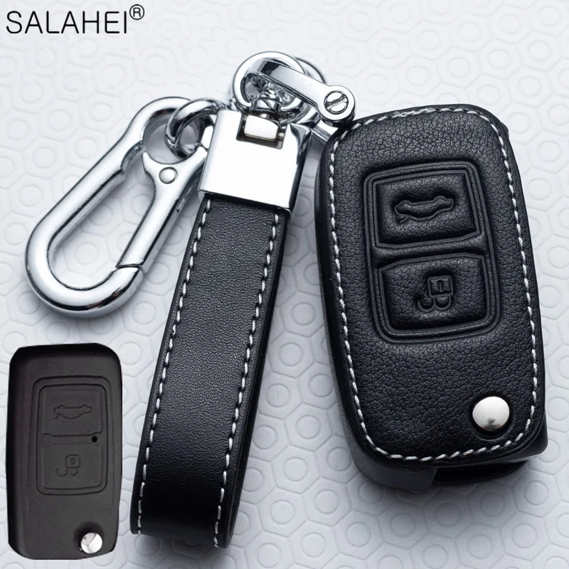 Кожаный чехол для автомобильных ключей Chery A5 Arrizo E3 E5 A3 Tiggo 3 5 7 8 5X eQ7 7Pro gx Fulwin2 Eastar 2019