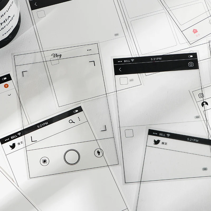 36 шт./лот INS стиль соц. Интерфейс тег материал бумага мусор Журнал Планировщик