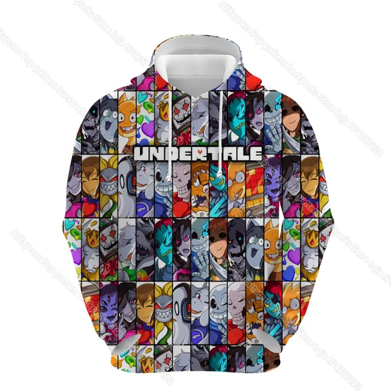 

Unisex 3D UNDERTALE Sans And Papyrus Hoodies Spring Autumn Men Cartoon Anime Sweatshirts Male Pullover Long Sleeve Tops Coat