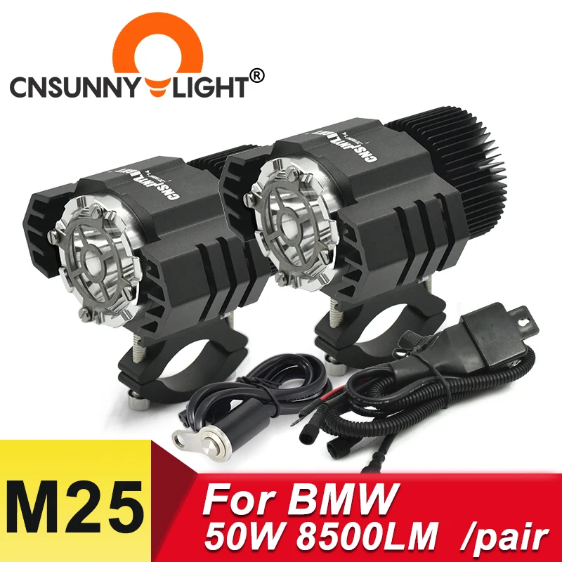 CNSUNNY светильник 50 Вт/Пара мотоциклетный светодиодный вспомогательный