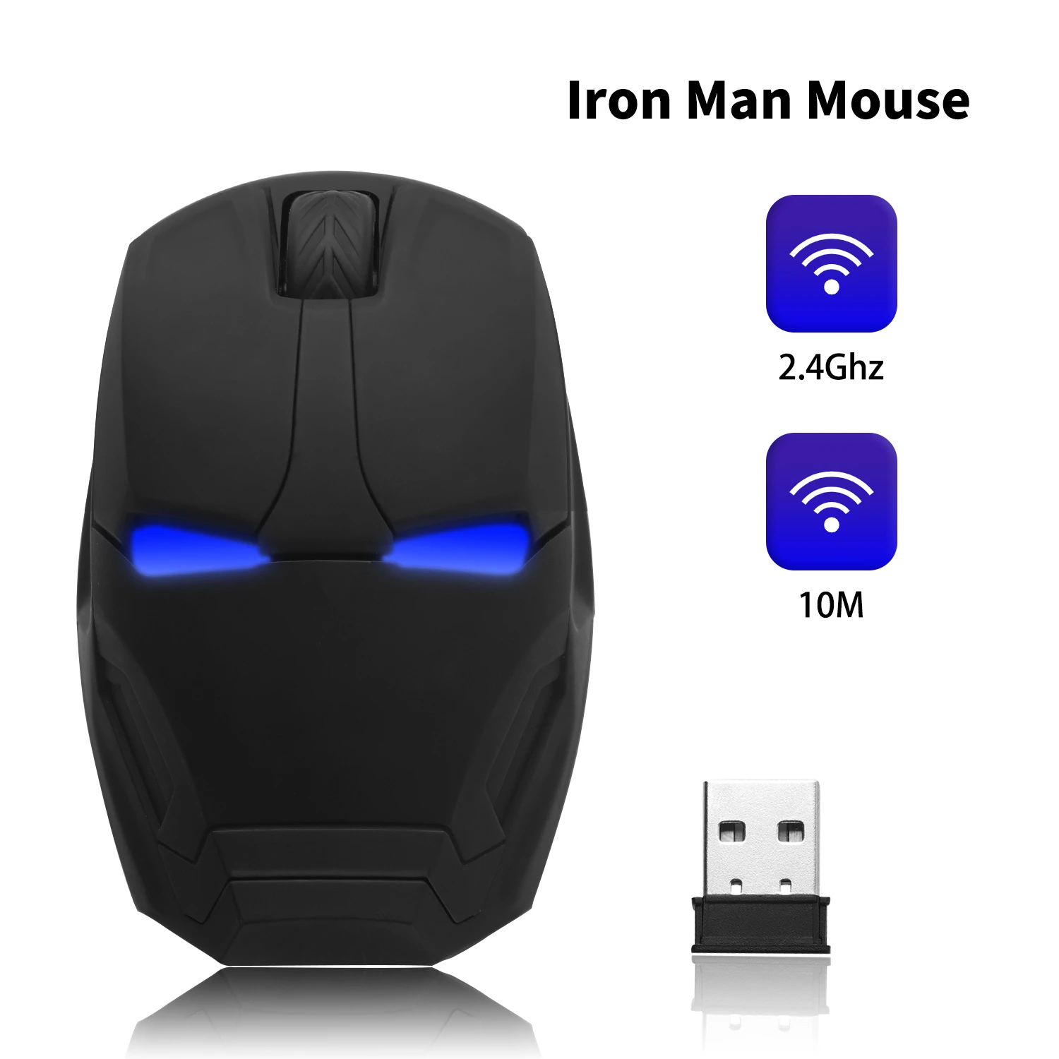 Мышь компьютерная беспроводная 2 4G оптическая Бесшумная игровая USB мышь с