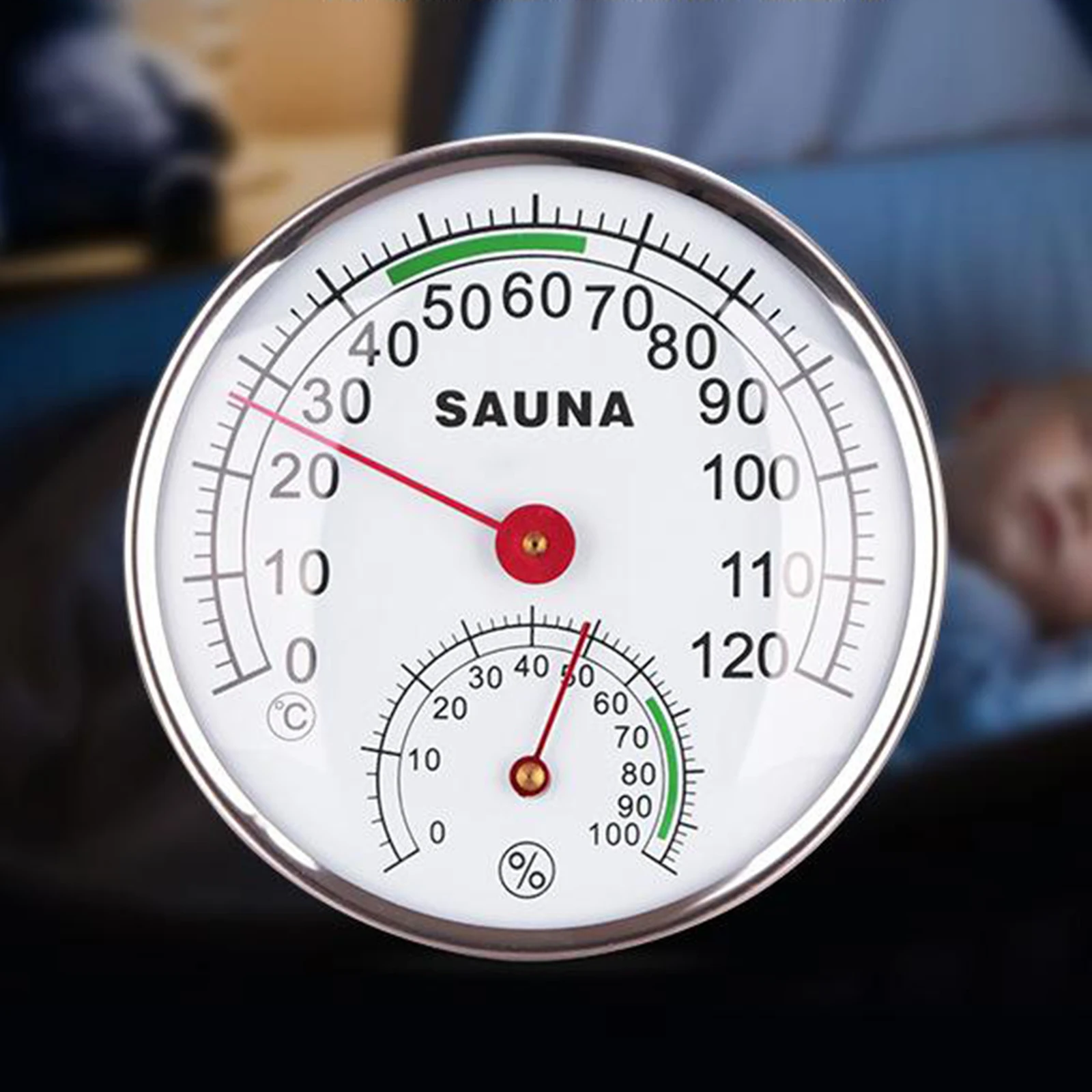 Круглая сауна гигротермограф термометр гигрометр измеритель влажности и