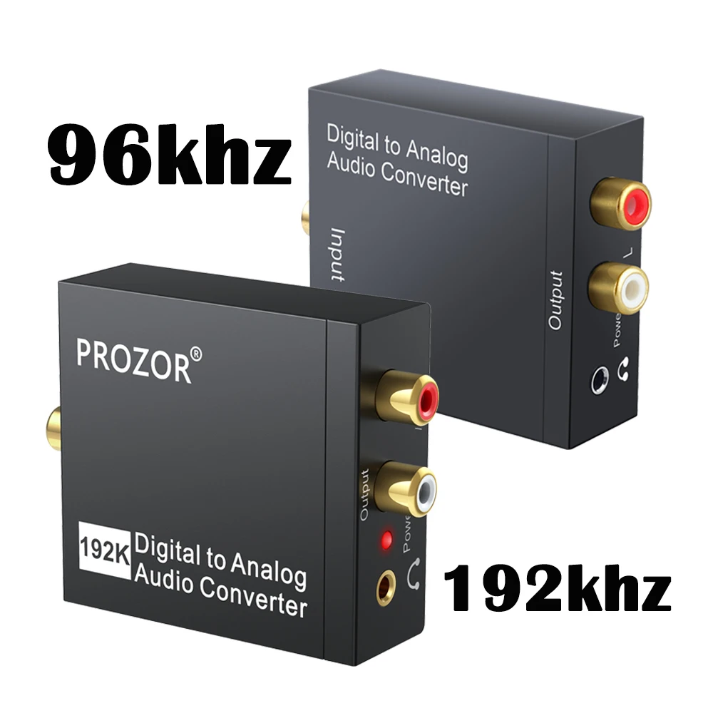 Цифровой преобразователь Prozor 192 кгц DAC аналоговый аудио конвертер коаксиальный