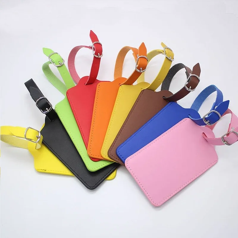 

Fashion Luggage Tags Travel Accessories Men Women Travel Leather Suitcase Luggage Tags Portable Labe