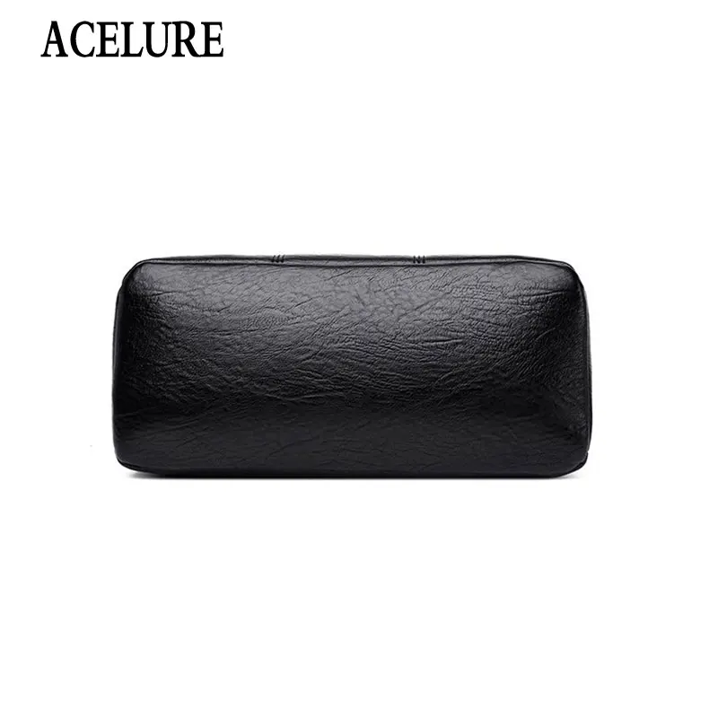 

ACELURE Female Simple Fashion Handbags Shopping Messenger Purse Bags Solid Color Plaid PU Leather Women Shoulder Crossbody Bags