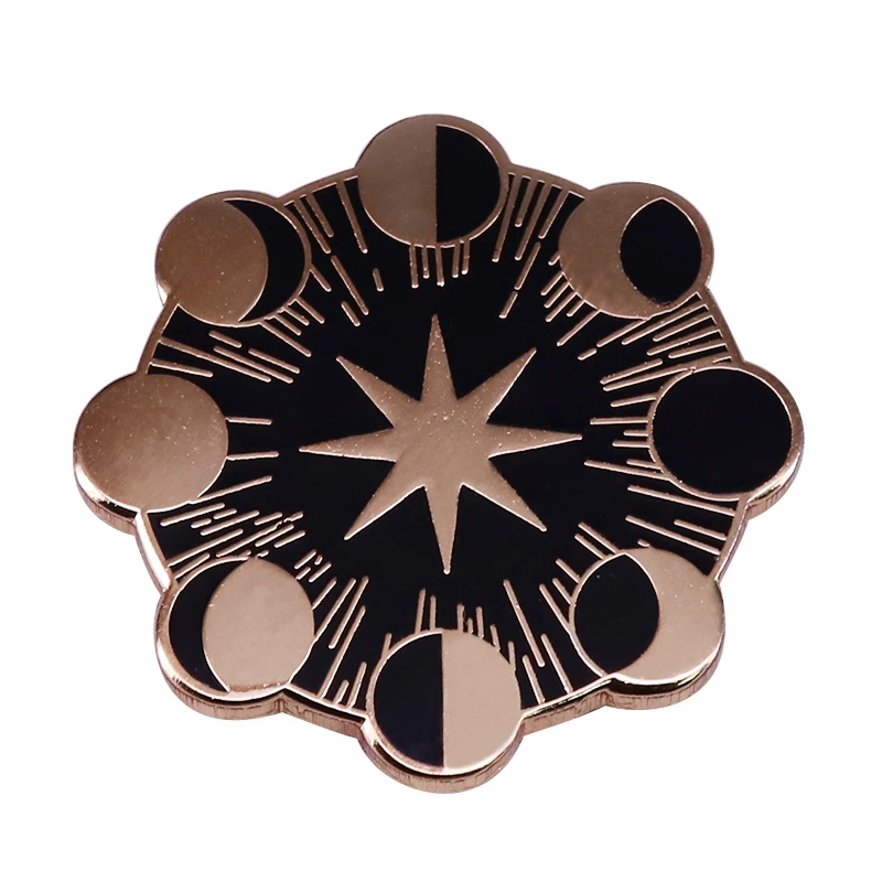 Значок с изображением красивой Луны wicca языческое волшебное дополнение |