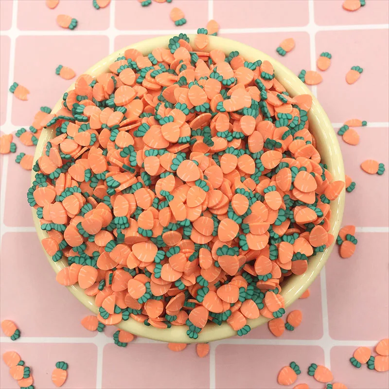 100 г/лот морковь полимерная Горячая мягкая глина полировальная красочная для