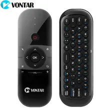 VONTAR Air Mouse Rechargeable English 2.4GHZ Wireless Keyboard Remote Control For Windows Android TV Box PC gamer