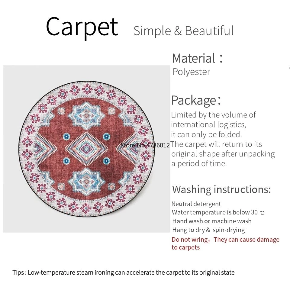 Напольные коврики в стиле бохо для девочек комнатные круглые напольные с