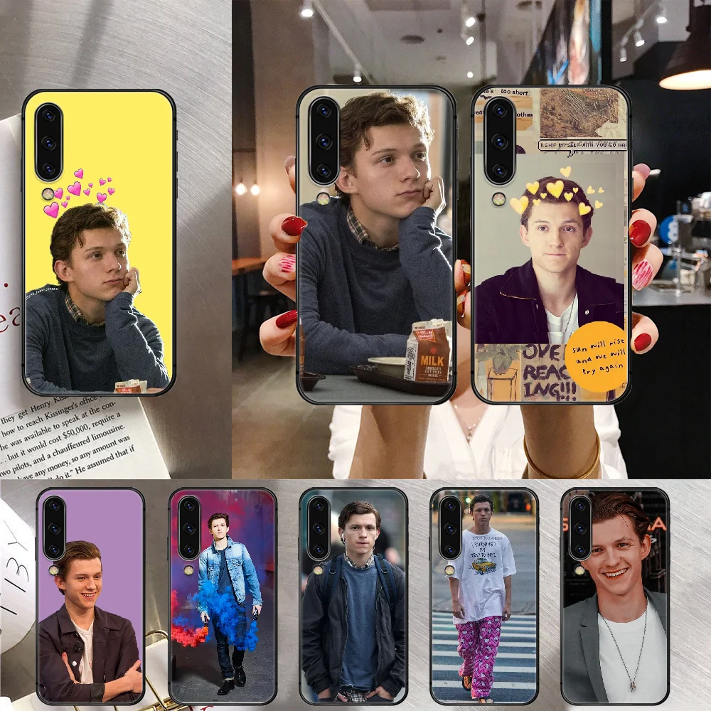 

Tom Holland Phone Case Cover For Samsung Galaxy A 3 5 7 10 12 20 20E 21S 30 30S 40 50 51 70 71 S Black Etui Back Fashion