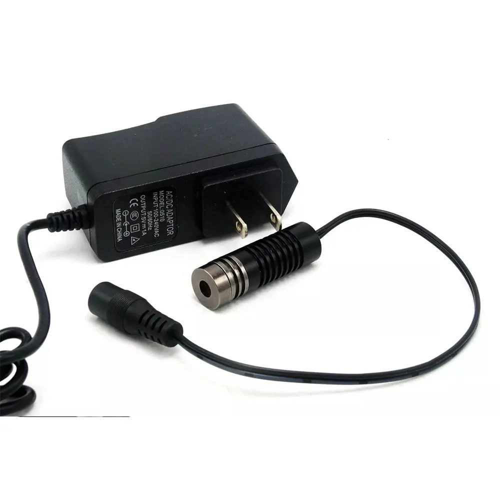 

Focusable 405nm 50mw Violet Blue Laser Diode Module 14.5x45mm Point Laser 5V Power Adapter US/EU/UK