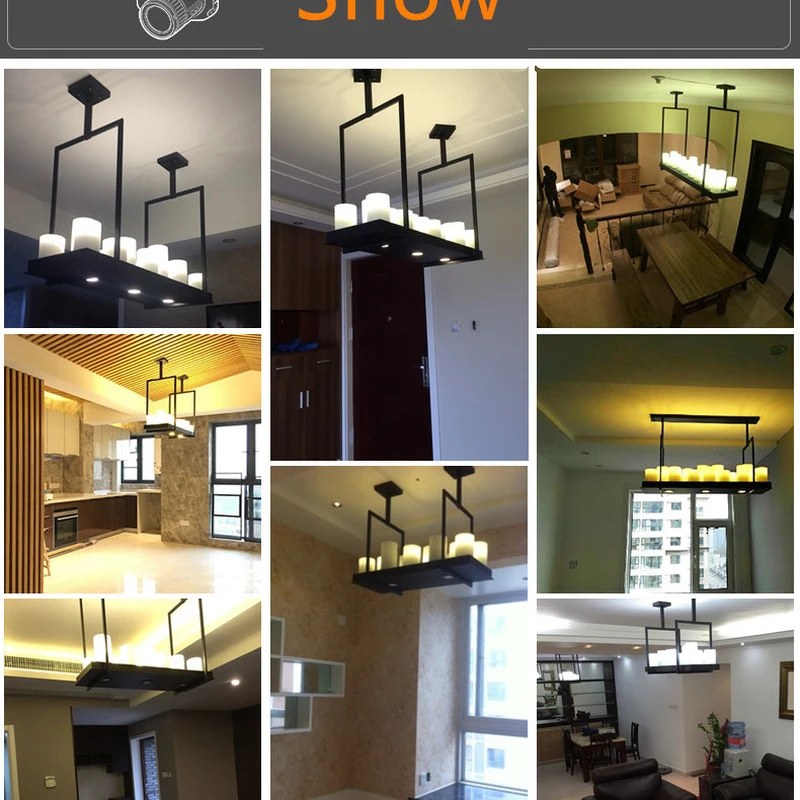 Светодиодная Люстра для гостиной подвесной светильник в стиле ретро