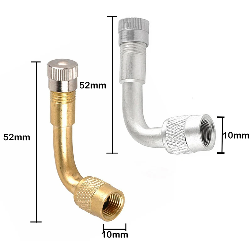 90 degree Brass Air Tyre Valve Extension Car Motorcycle Tire Adapter Wheel Stem Extender Accessories | Автомобили и мотоциклы