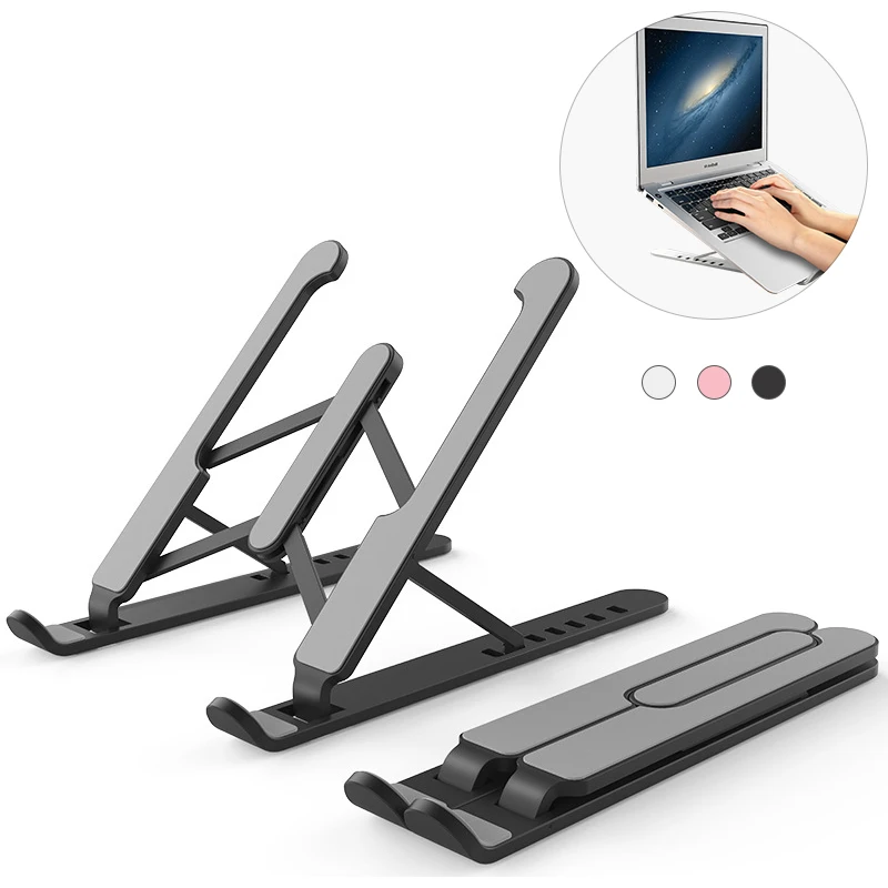 

Foldable Desktop Laptop Stand Non-Slip Silicone For Macbook Pro Air 13 14 Holder Notebook Support Cooler Laptop Accessories