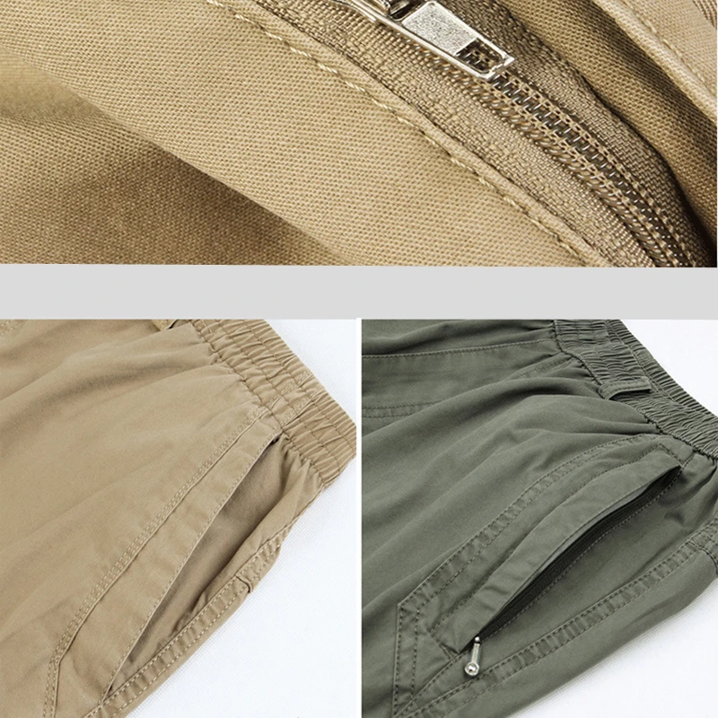 

Plus Size 5XL 6XL Summer Men's Clothing Cargo Pants Men Cotton Straight Baggy Trousers Loose Worker Pants Business Sweatpants