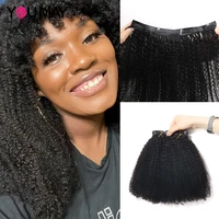 clip in hair extensions seamless afro kinky curly natural black hair extensions 4b 4c hair clip ins virgin human hair youmay