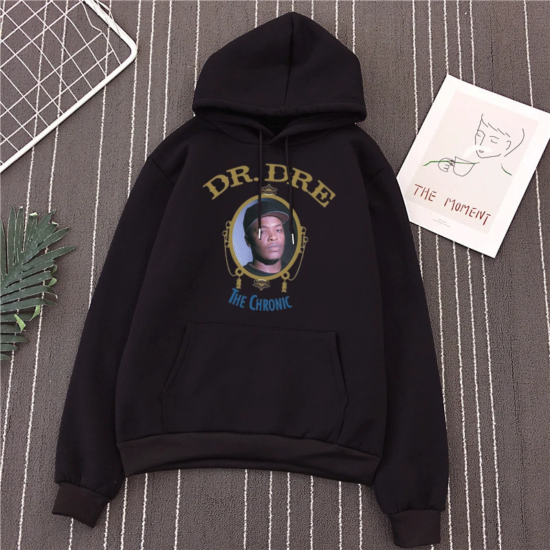 

Dr. Dre The Chronic hoodie women Hip Hop Rap Rnb Grime Tubap Biggie Snoop Fashion all-match sweatshirt Polar fleece pocket tops