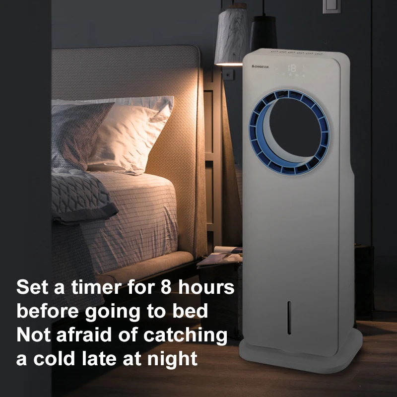 

Leafless Air Conditioner Fan 65W Dual Refrigeration Cycle Air Strong Wind Humidifying Household Shaking Head Fan 220V