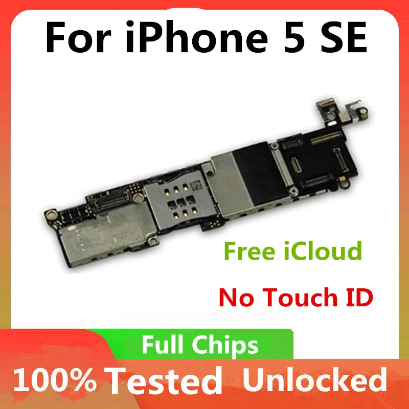 Разблокированная материнская плата для iPhone SE без Touch ID 5 5SE логическая официальная