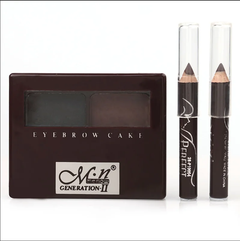 2 цвета Профессиональная пудра для бровей Палитра корректор с подводкой глаз