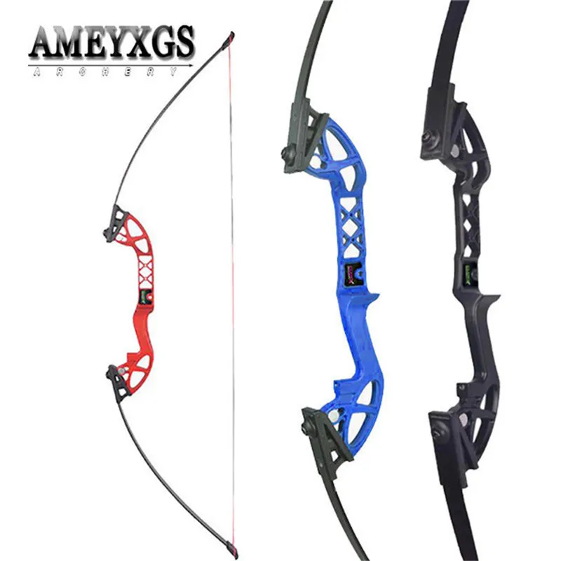 

1set Shooting Training Straight Bow 30/40lbs 52.5" Alloy Recurve Bow Hunting Fishing Right Hand Bow Archery Shooting Accessories