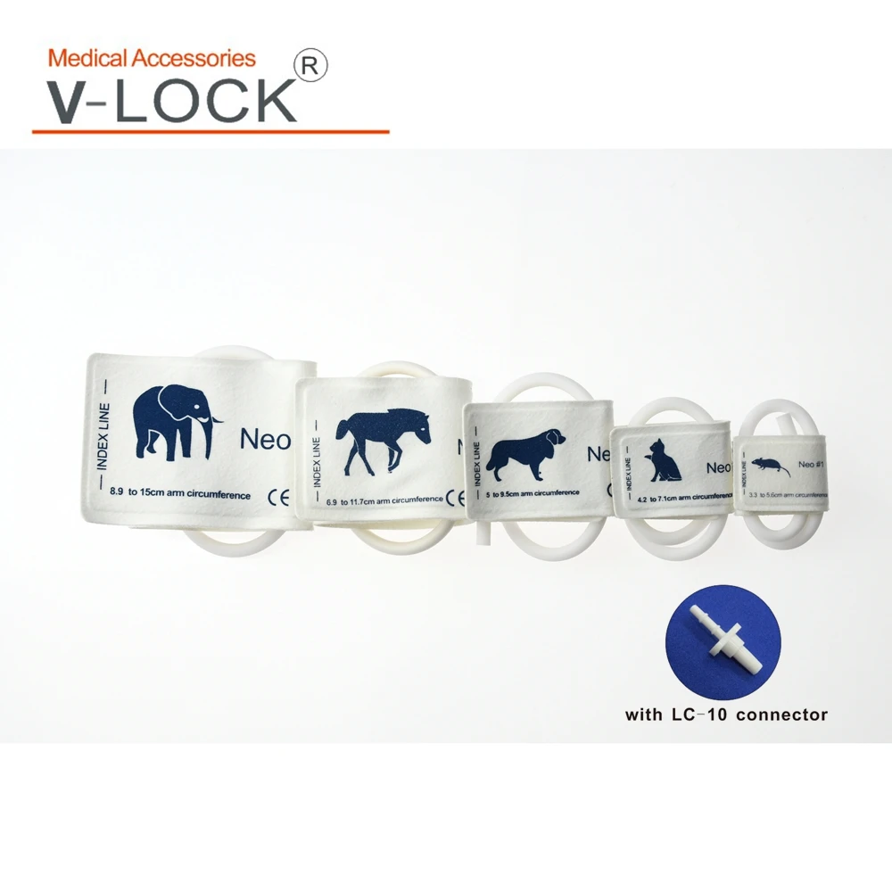 

Бесплатная доставка, одноразовые нетканые манжеты для измерения кровяного давления в одной трубке для ветеринарного мониторинга животных ...