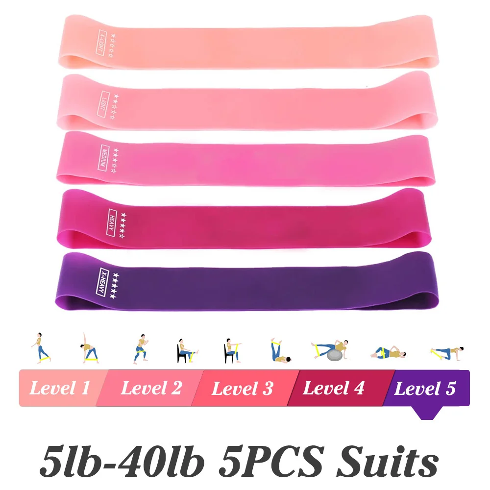 Тренировочная лента для фитнеса Резиновая упражнений в спортзале эластичные