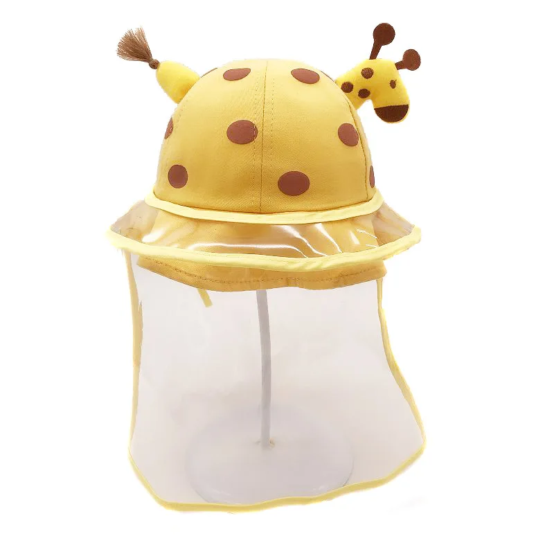 

Children's Anti-dropping Fisherman Hat Cover Face Transparent Face Protection Male and Female Babies Spitting Baby Sunshade Hat