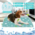 Охлаждающий коврик для собак, летняя кровать для маленьких и больших собак, аксессуары для щенков, многоразовые подгузники, летнее одеяло для животных