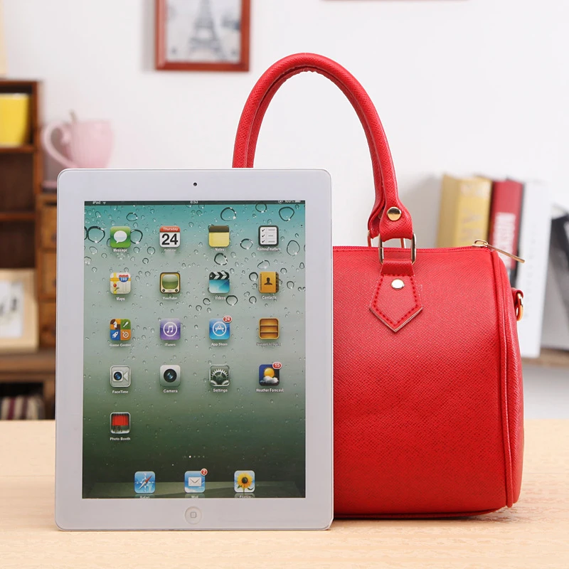 

Women Handbags Ladies Handle Bag Messenger Leather Totes Black Red PU Leather Messenger Bag Brand Desiger Shoulder Bag
