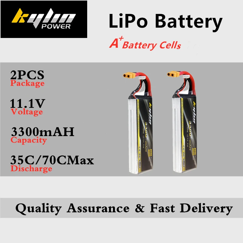 2 шт. Lipo батарея 3S 11 1 В 3300 мАч 35C/70CMax для RC дроны Квадрокоптер самолет Мультикоптер