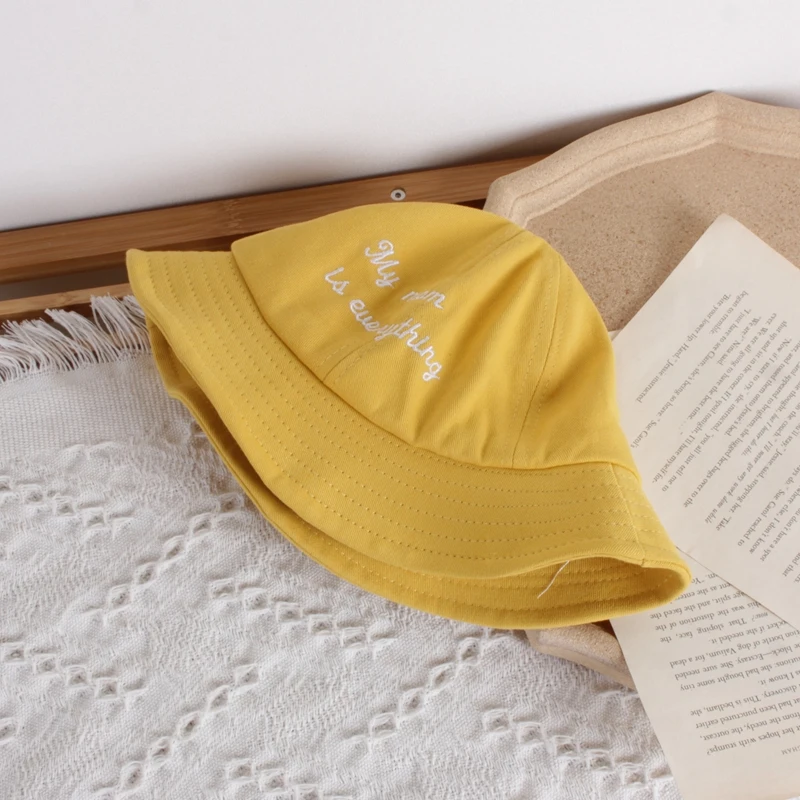 

Summer Kids Baby Boys Girls Cute Cap Toddler Letter Print Bucket Hats Caps Sun Head Wear Kids Spring Hats Accessories