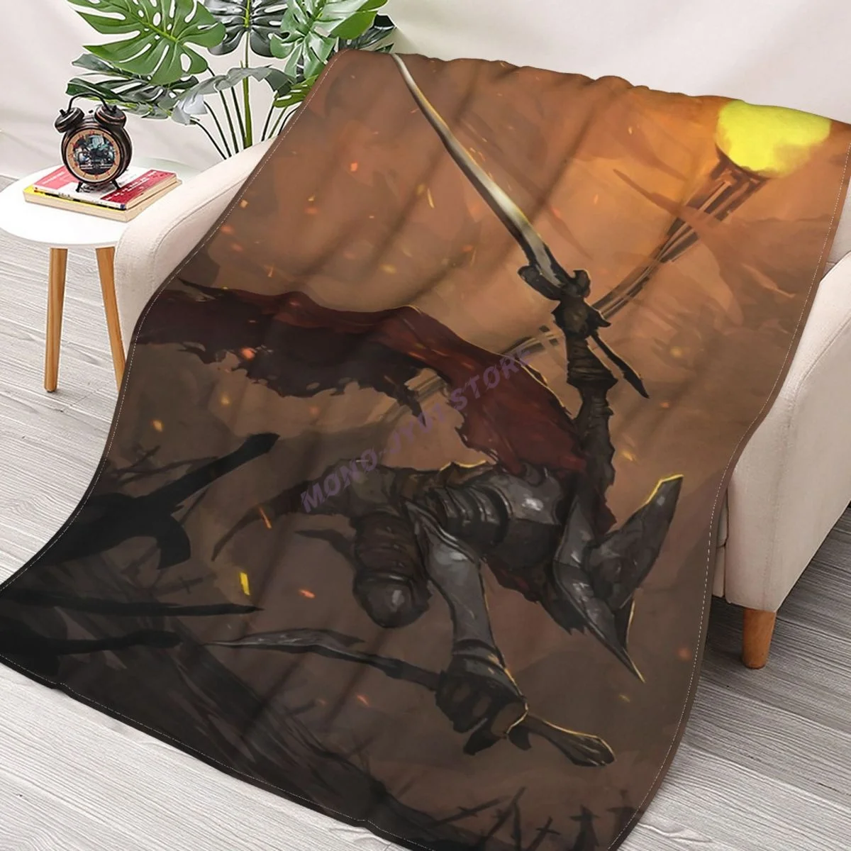 

Abyss Watchers Art Throw Blanket Sherpa Blanket cover Bedding soft Blankets