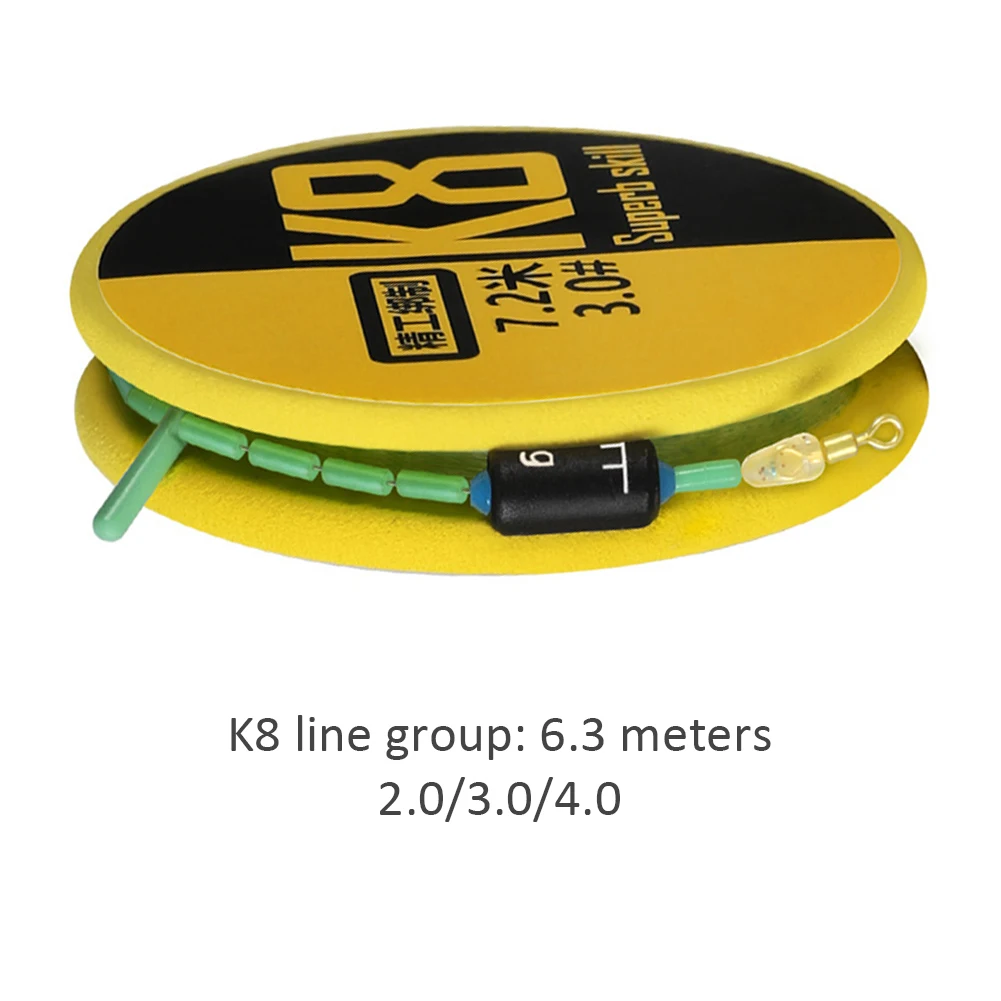 

6,3 м нейлоновая рыболовная леска группа прозрачных невидимых прочных рыболовных приманок леска уличные рыболовные аксессуары 2-4