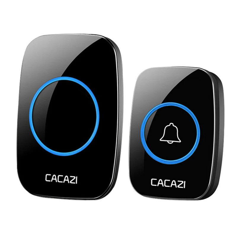 

QZT Waterproof Welcome Home Doorbell Home Security Wireless House Door Bell Chime Ring Doorbell Long Distance Receiver Ringtone