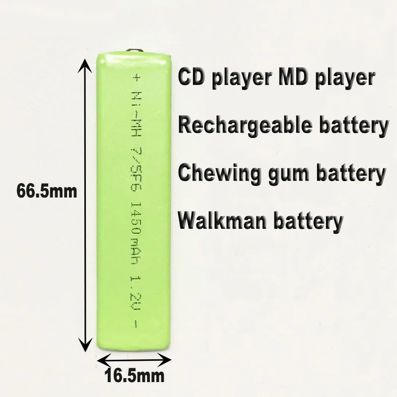 Высококачественный аккумулятор для жевательной резинки SoFirn 1450 мАч Walkman Ni-MH 1 2 в 7/5