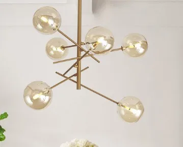 

Nordic postmodern chandelier personality creative hotel lobby restaurant branch magic bean molecular Chandelier