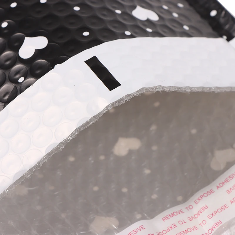 

10pcs 7x9.2 IN Bubble Mailer Self Seal Padded Black Love Envelopes/mailing Bags