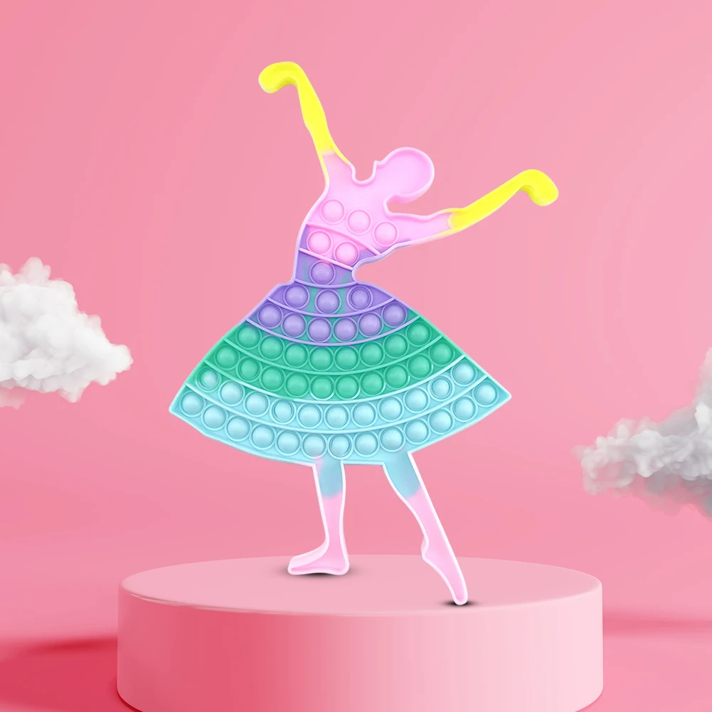 

Силиконовый танцор большой размер пузырьки сенсорные игрушки-антистресс снятие стресса аутизм взрослые дети антистресс декомпрессионная ...