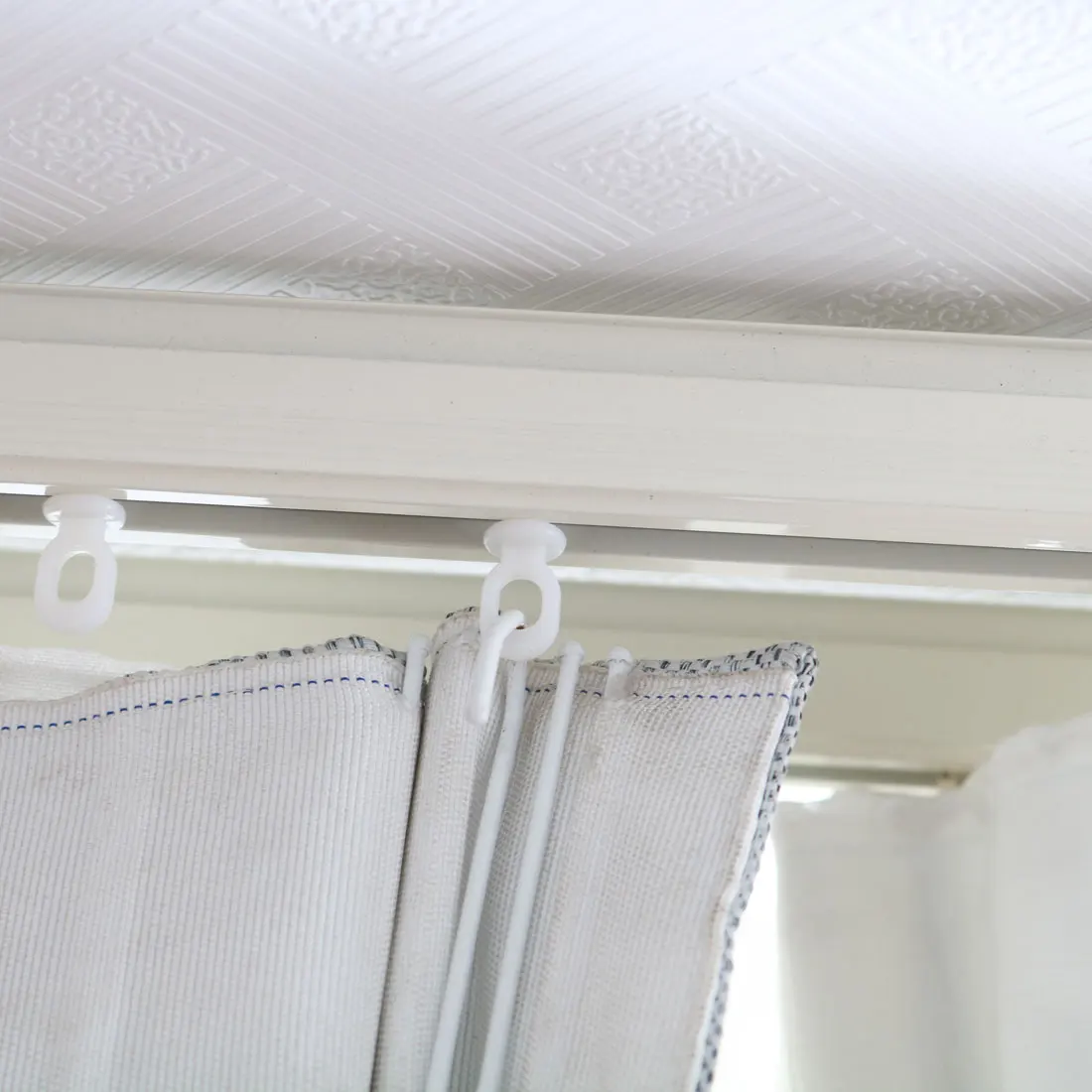 UXCELL 20 шт Пластиковые оконные шторы трек Перевозчик ролики планер белый