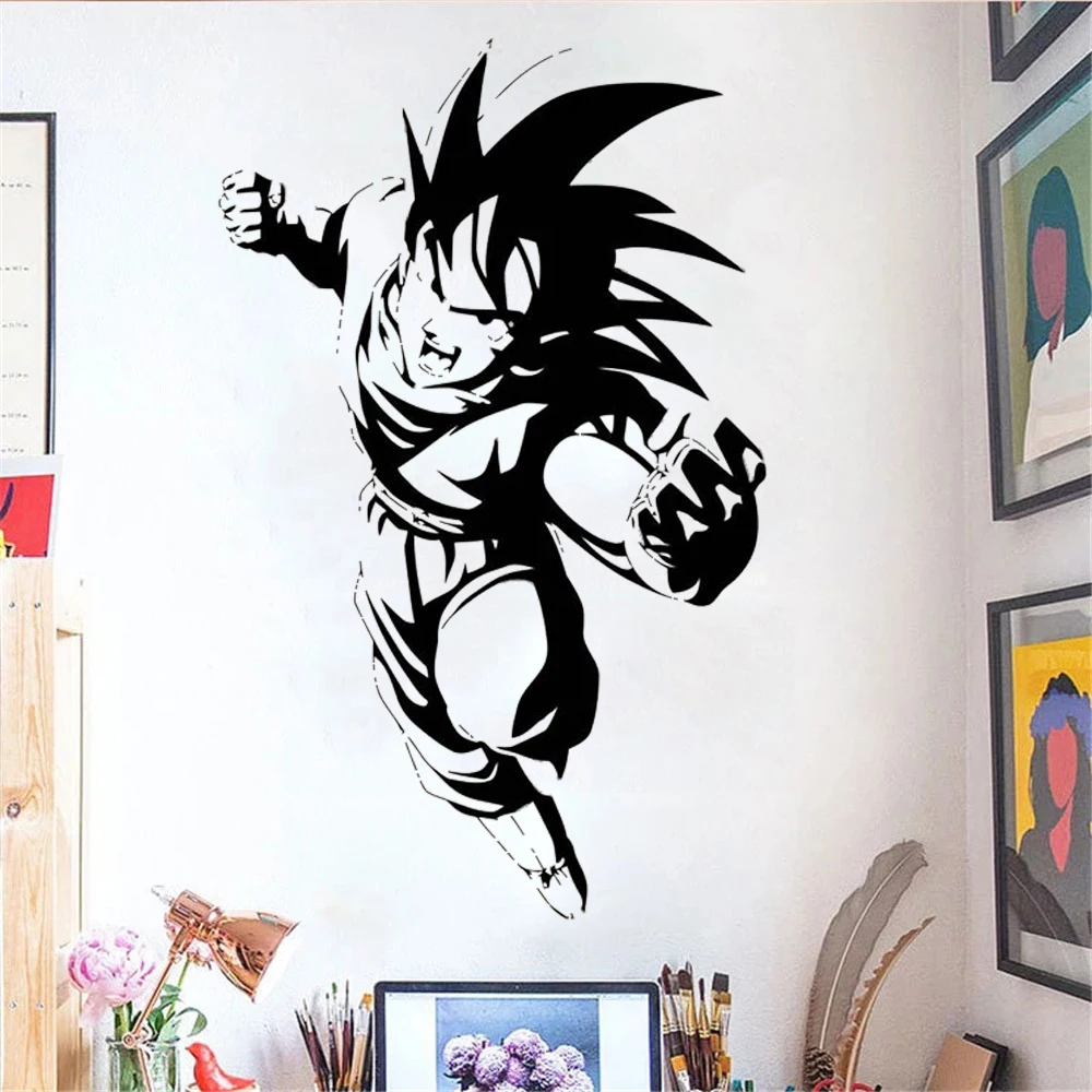 Мультяшные аниме наклейки на стену виниловые искусства домашний декор фотообои