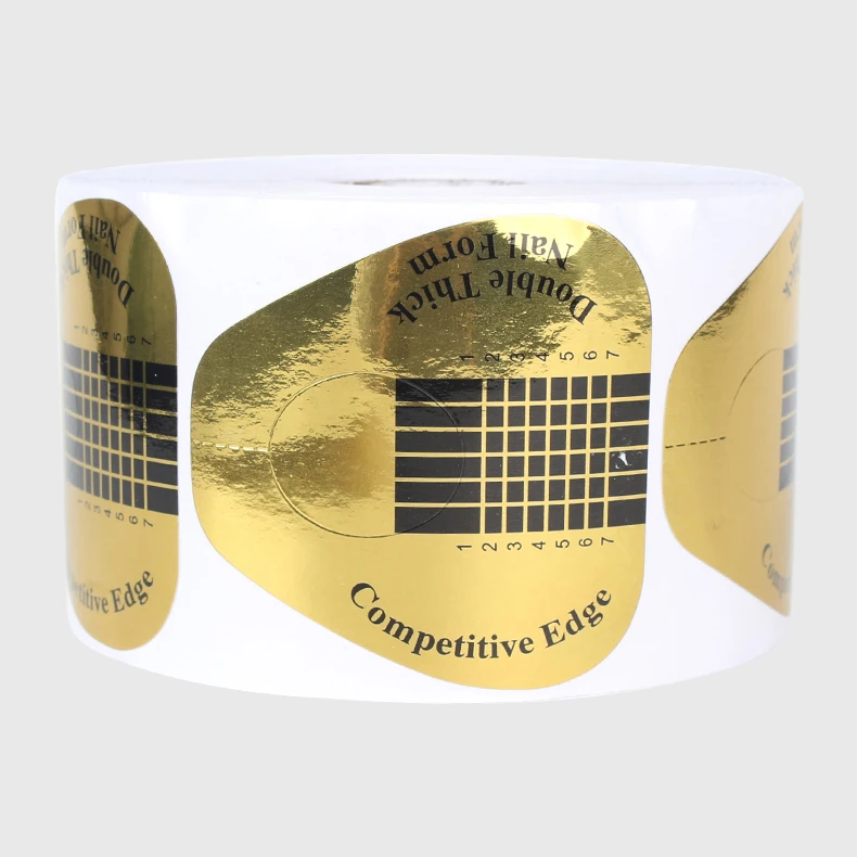 Бумажный поднос для ногтей 100 шт./пакет французская маникюрная наклейка защитный