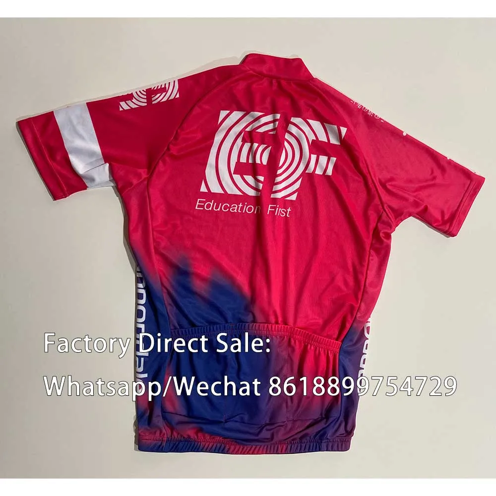 

EF Team Pro BIke Jersey Suit Men Summer Short Sleeve Aero Cycling Shirts Kit Maillot Dresses Set Bicycle Wear Aero Ciclismo Ropa