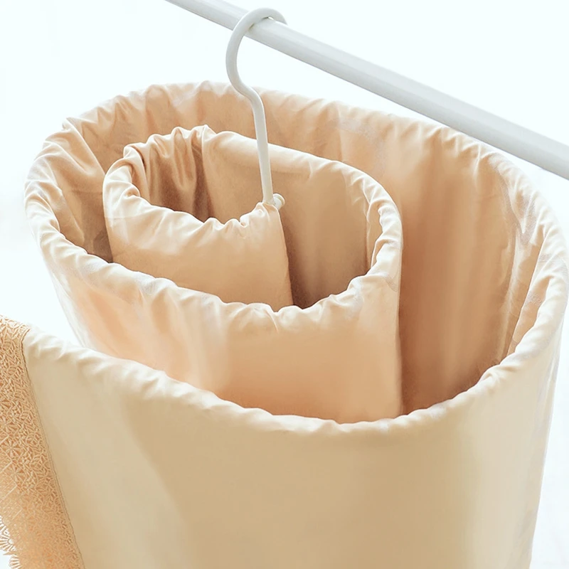 Spiral Bed Sheet Rack Laundry Drying Space Saving Duvet Cover/Blanket/Bed Sheet Hangers Rotating Clothes Rack