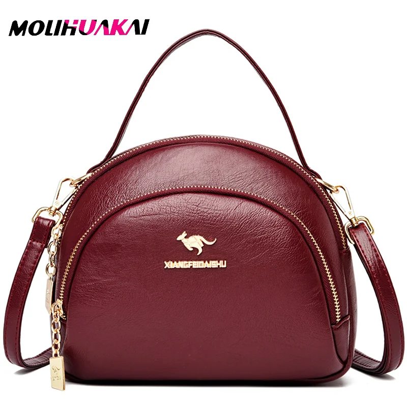 

New Woman Crossbody Bags High Quality Leather Handbags Luxury Bag Designer Famous Brand Shoulder Messenger Bags For Women 2020
