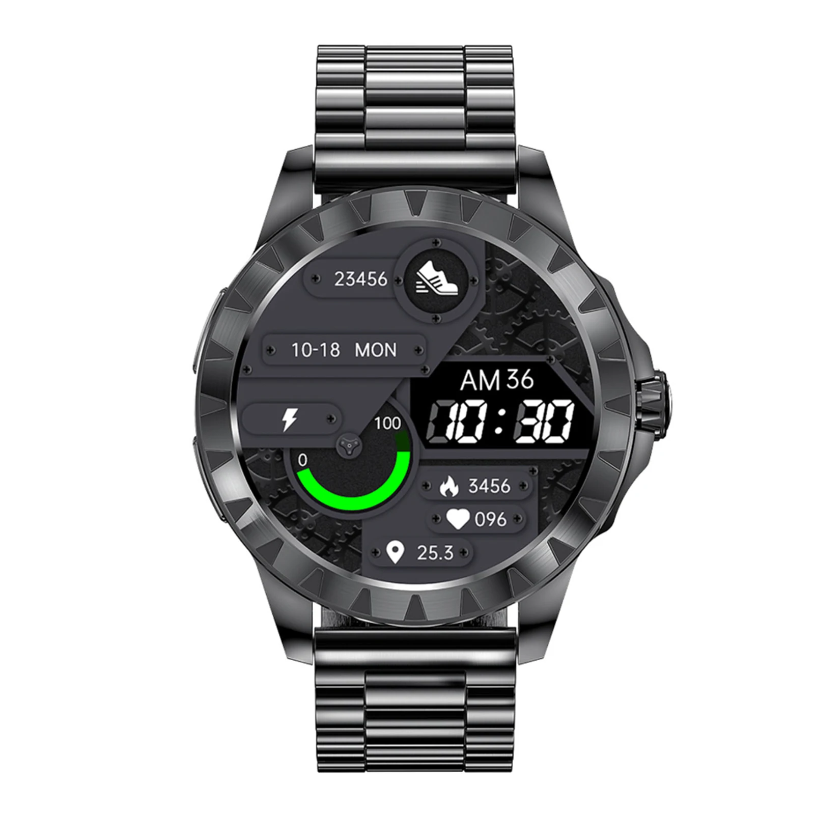 

2021 New 454*454 Screen Smart Watch Always Display The Time Bluetooth Call Local Music Smartwatch For Mens Android TWS Earphones